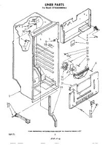 04 - Liner , Lit / Optional parts for Whirlpool Refrigerator ET14AKXMWR0 from AppliancePartsPros.com