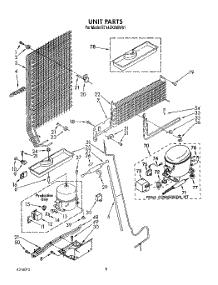 07 - Unit parts for Whirlpool Refrigerator ET14ZKXWN01 from AppliancePartsPros.com