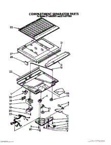 04 - Compartment Separator parts for Whirlpool Refrigerator ET14JMYXN01 from AppliancePartsPros.com