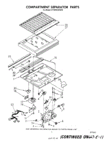 04 - Compartment Separator parts for Whirlpool Refrigerator ET20VKXSW00 from AppliancePartsPros.com
