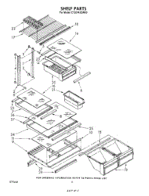 05 - Shelf parts for Whirlpool Refrigerator ET20VKXSW00 from AppliancePartsPros.com