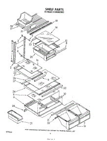 05 - Shelf parts for Whirlpool Refrigerator ET20VMXSW01 from AppliancePartsPros.com