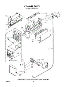 09 - Ice Maker , Lit / Optional parts for Whirlpool Refrigerator ET20VMXSW01 from AppliancePartsPros.com