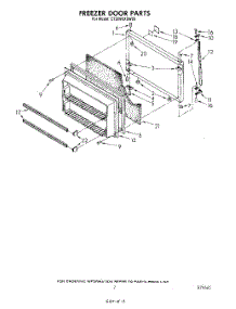 06 - Freezer Door parts for Whirlpool Refrigerator ET20VKXSW00 from AppliancePartsPros.com