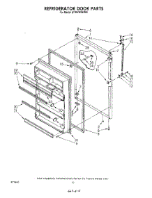 08 - Refrigerator Door, Lit / Optional parts for Whirlpool Refrigerator ET20VKXSW00 from AppliancePartsPros.com