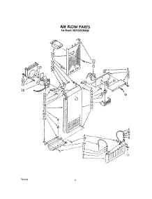 04 - Air Flow parts for Whirlpool Refrigerator ED25SMXRWR0 from AppliancePartsPros.com