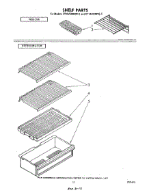 07 - Shelf parts for Whirlpool Refrigerator ET14JKXMWR5 from AppliancePartsPros.com