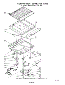 04 - Compartment Separator parts for Whirlpool Refrigerator ET14JMYWW01 from AppliancePartsPros.com