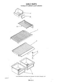 05 - Shelf parts for Whirlpool Refrigerator ET14JMYWW01 from AppliancePartsPros.com