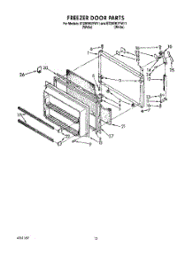 07 - Freezer Door parts for Whirlpool Refrigerator ET20RKYYW11 from AppliancePartsPros.com