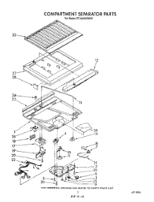 04 - Compartment Separator parts for Whirlpool Refrigerator ET16AKXSW03 from AppliancePartsPros.com