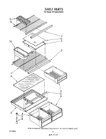 05 - Shelf parts for Whirlpool Refrigerator ET16AKXSW03 from AppliancePartsPros.com
