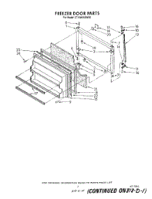 06 - Freezer Door parts for Whirlpool Refrigerator ET16AKXSW03 from AppliancePartsPros.com