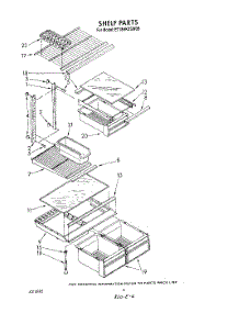 05 - Shelf parts for Whirlpool Refrigerator ET18HKXSW0B from AppliancePartsPros.com