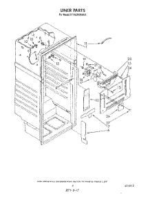 03 - Liner parts for Whirlpool Refrigerator ET14ZKXWG01 from AppliancePartsPros.com