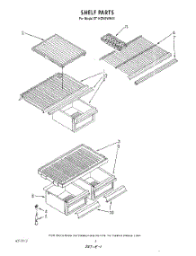 05 - Shelf parts for Whirlpool Refrigerator ET14ZKXWG01 from AppliancePartsPros.com