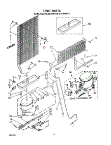 07 - Unit parts for Whirlpool Refrigerator ET14JMXXW01 from AppliancePartsPros.com