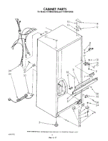 03 - Cabinet parts for Whirlpool Refrigerator ET14MNYSW00 from AppliancePartsPros.com