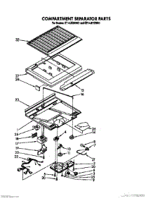 04 - Compartment Separator parts for Whirlpool Refrigerator ET14JKXXN01 from AppliancePartsPros.com