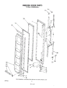 05 - Freezer Door parts for Whirlpool Refrigerator ED22MKXRMR2 from AppliancePartsPros.com