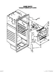 03 - Liner parts for Whirlpool Refrigerator ET14JKYXW01 from AppliancePartsPros.com