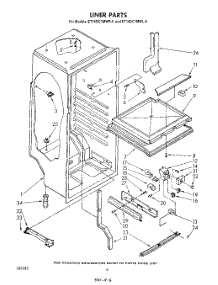 04 - Liner , Lit / Optional parts for Whirlpool Refrigerator ET14DC1MWR0 from AppliancePartsPros.com