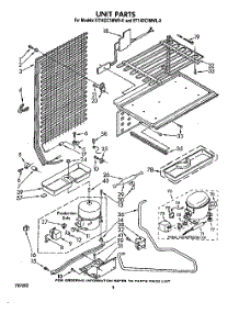 05 - Unit parts for Whirlpool Refrigerator ET14DC1MWR0 from AppliancePartsPros.com