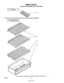06 - Shelf parts for Whirlpool Refrigerator ET14DC1MWR0 from AppliancePartsPros.com