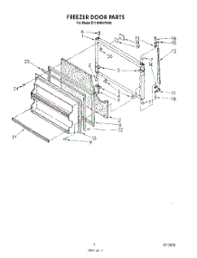 06 - Freezer Door parts for Whirlpool Refrigerator ET18NKXTN00 from AppliancePartsPros.com