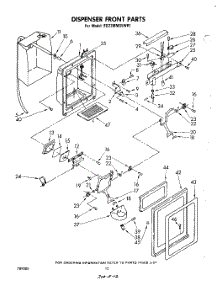 07 - Dispenser Front parts for Whirlpool Refrigerator ED22MMXLWR1 from AppliancePartsPros.com