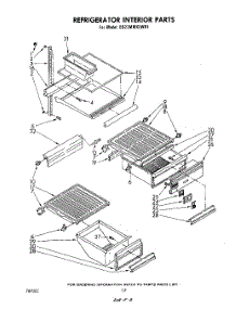 10 - Refrigerator Interior , Lit / Optional parts for Whirlpool Refrigerator ED22MMXLWR1 from AppliancePartsPros.com