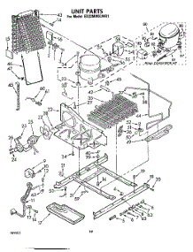 11 - Unit parts for Whirlpool Refrigerator ED22MMXLWR1 from AppliancePartsPros.com