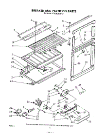 04 - Breaker And Partition parts for Whirlpool Refrigerator ET20XKXRWR0 from AppliancePartsPros.com