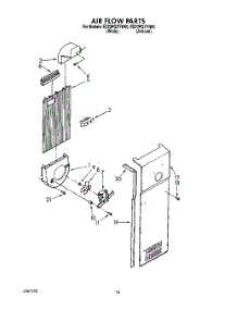 10 - Air Flow parts for Whirlpool Refrigerator ED22PQXYN00 from AppliancePartsPros.com