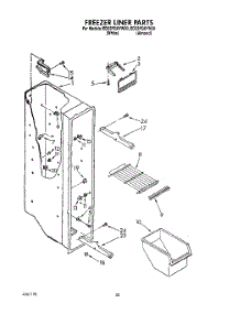 13 - Freezer Liner, Lit / Optional parts for Whirlpool Refrigerator ED22PQXYN00 from AppliancePartsPros.com