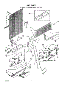 07 - Unit parts for Whirlpool Refrigerator ET14JKXWN01 from AppliancePartsPros.com