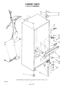 03 - Cabinet parts for Whirlpool Refrigerator ET14MNXMWR1 from AppliancePartsPros.com