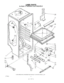 04 - Liner parts for Whirlpool Refrigerator ET14DCXLWR0 from AppliancePartsPros.com