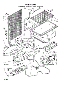 05 - Unit parts for Whirlpool Refrigerator ET14DCXLWR0 from AppliancePartsPros.com