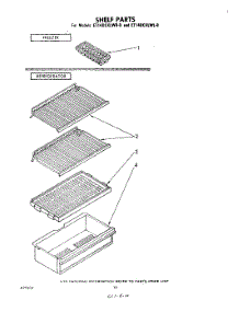 06 - Shelf parts for Whirlpool Refrigerator ET14DCXLWR0 from AppliancePartsPros.com