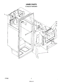 03 - Liner parts for Whirlpool Refrigerator ET18HKXSW03 from AppliancePartsPros.com
