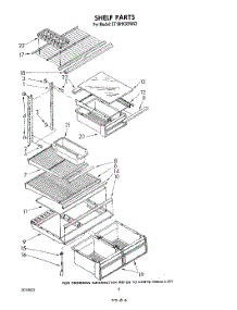 05 - Shelf parts for Whirlpool Refrigerator ET18HKXSW03 from AppliancePartsPros.com