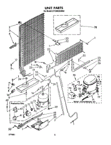 07 - Unit parts for Whirlpool Refrigerator ET18HKXSW03 from AppliancePartsPros.com