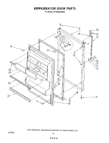 08 - Refrigerator Door , Lit / Optional parts for Whirlpool Refrigerator ET18HKXSW03 from AppliancePartsPros.com