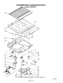04 - Compartment Separator parts for Whirlpool Refrigerator ET18NKXTW00 from AppliancePartsPros.com