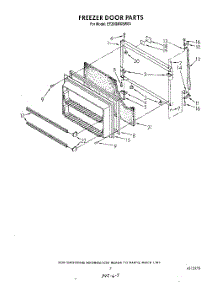 06 - Freezer Door parts for Whirlpool Refrigerator ET20GMXSW03 from AppliancePartsPros.com