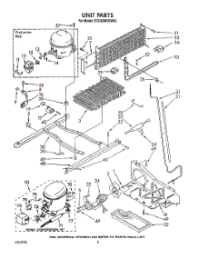 07 - Unit parts for Whirlpool Refrigerator ET20GMXSW03 from AppliancePartsPros.com