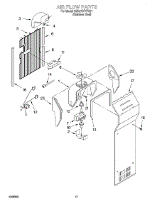 10 - Air Flow parts for Whirlpool Refrigerator 6GD27DFXFS01 from AppliancePartsPros.com