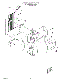 10 - Air Flow parts for Whirlpool Refrigerator 6GD27DFXS00 from AppliancePartsPros.com
