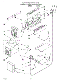 12 - Icemaker, Lit / Optional parts for Whirlpool Refrigerator 4YED25PWDW01 from AppliancePartsPros.com